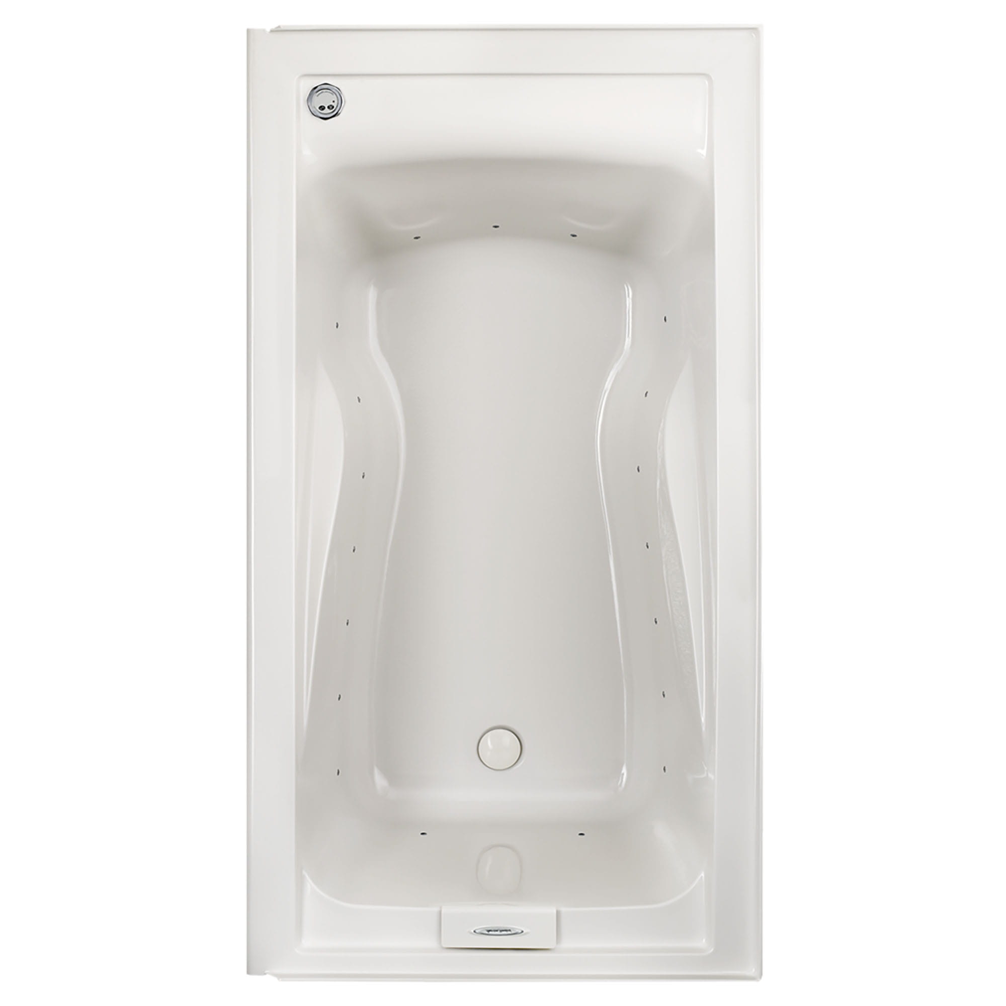 Evolution 60 x 32 Inch Deep Soak Integral Apron Bathtub Left Hand Outlet With EverClean Combination Spa System WHITE